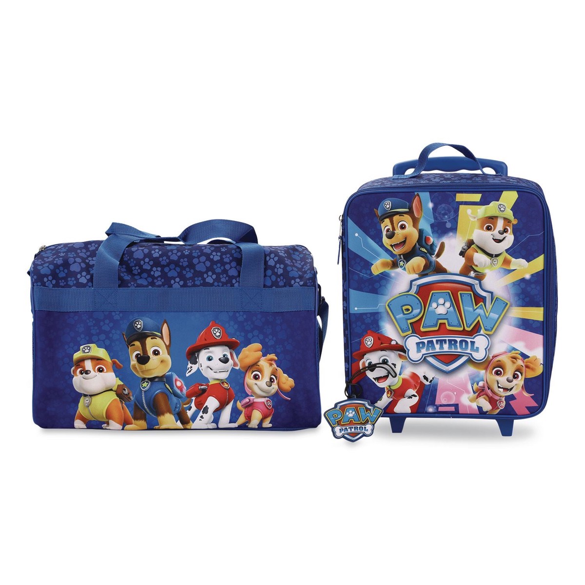Bioworld Three-Piece Paw Patrol Carry-On Luggage Set, 11.75 x 6 x 14 (BWRDBY6SS0PPTPP)