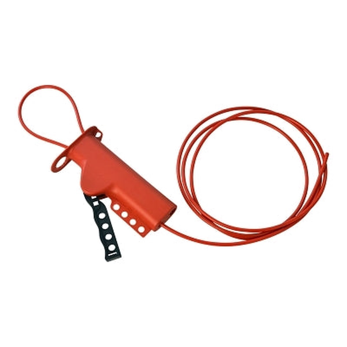 Brady All Purpose Lockouts with Sheathed Metal Cables, 0.281″ Dia. Shackle, 8 ft Cable (262-50943)