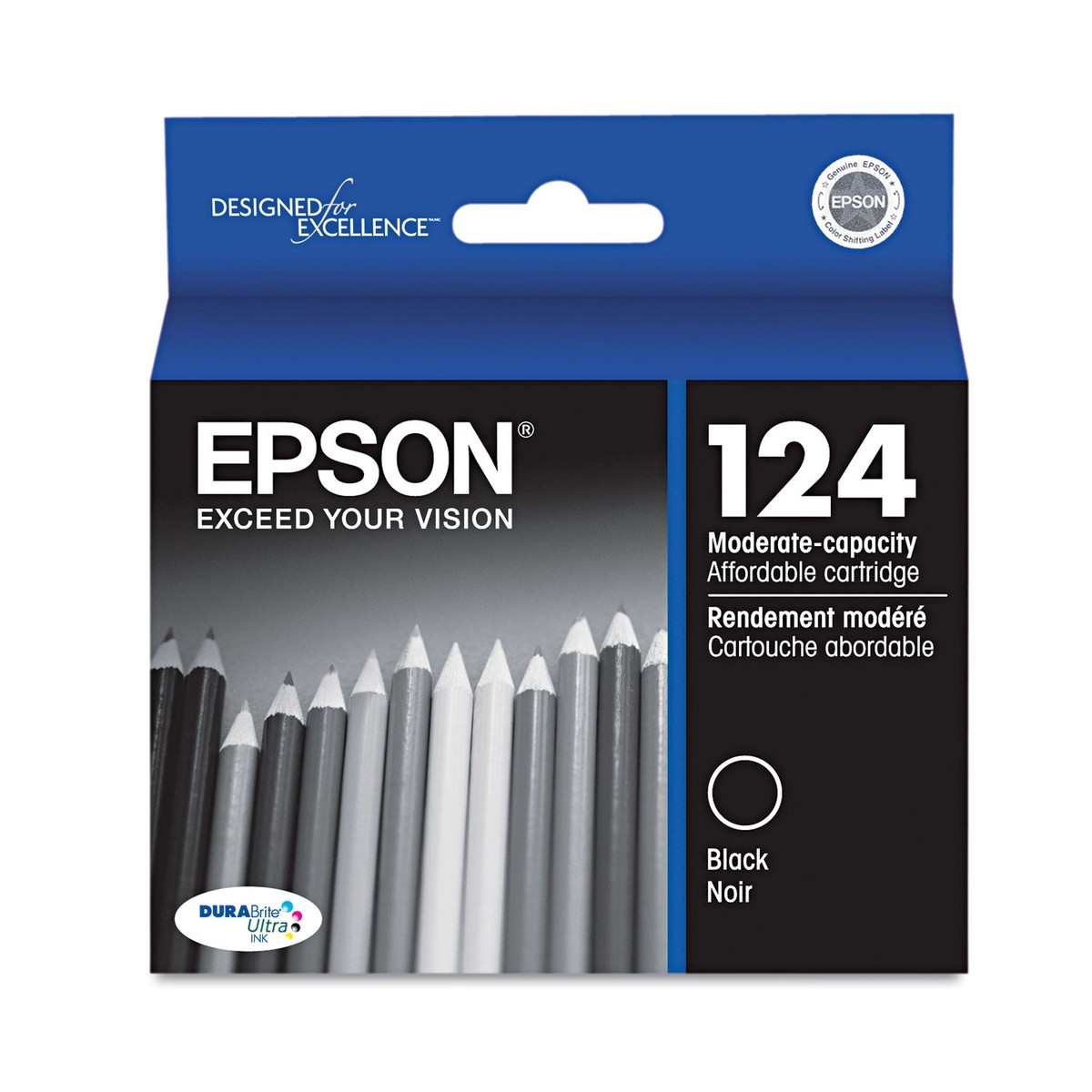 Epson T124120-S (124) DURABrite Ultra Ink, Black (EPST124120S)