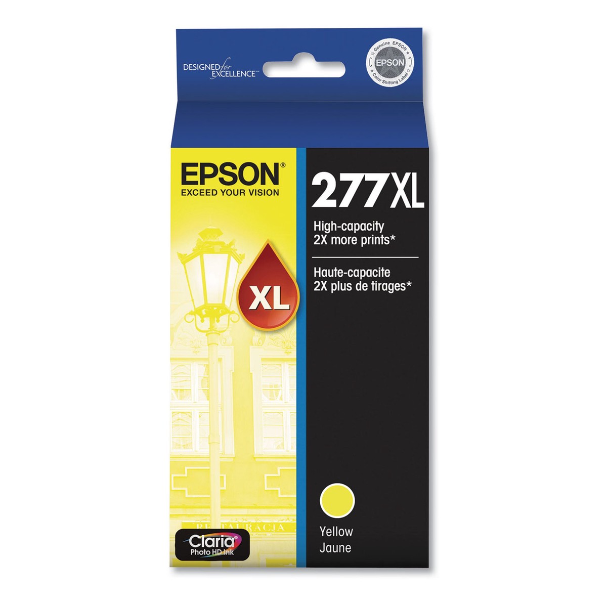 Epson T277XL420-S (277XL) Claria High-Yield Ink, 740 Page-Yield, Yellow (EPST277XL420S)