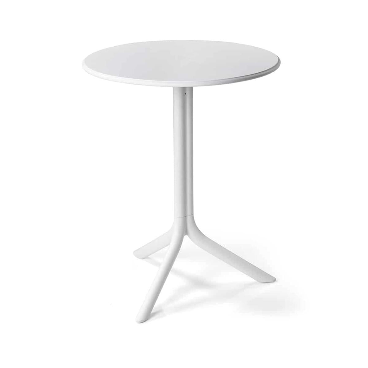 NARDI Spritz Adjustable Height Table, 24″ Round, Bianco – 40058.00.000