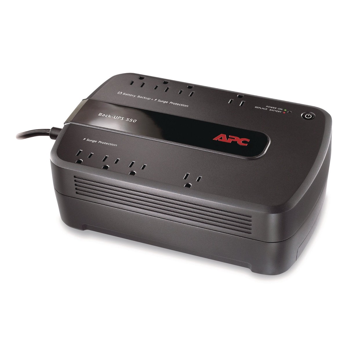 APC Back-UPS ES 550VA System, 8 Outlets, 550 VA, 365 J (SEU733726)