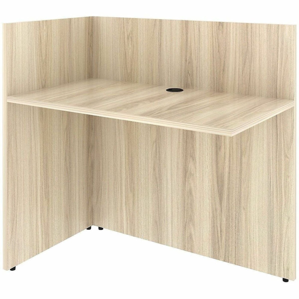 Lorell Essentials Reception Return, 1″ Thickness Table Top, 41.5″ Height x 42″ Width x 24″ Depth, Modern Elm (LLR66326)