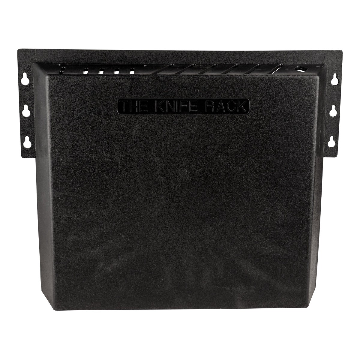 Omcan Knife Rack, Holds 12 Knives, 1 Cleaver & 1 Sharpening Steel, Plastic, Black – 11540