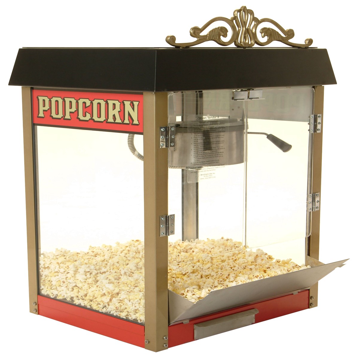 Street Vendor Popcorn Machine, 4 oz Kettle – 2404FP