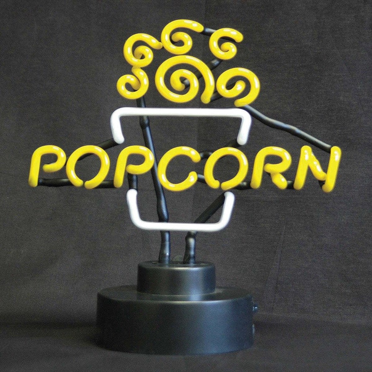 Winco Benchmark 91001 Neon Lighted Popcorn Sign 12 x 11 x 5.5 Inch | Denson CFE