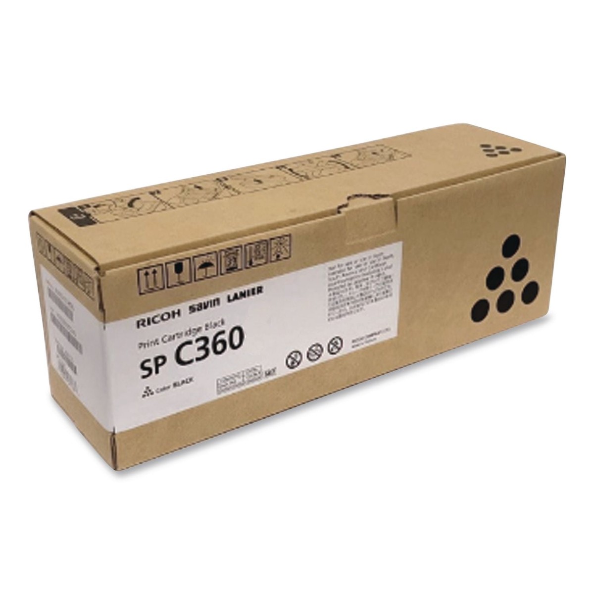 Ricoh 408180 Toner, 1,500 Page Yield, Black (RIC408180)