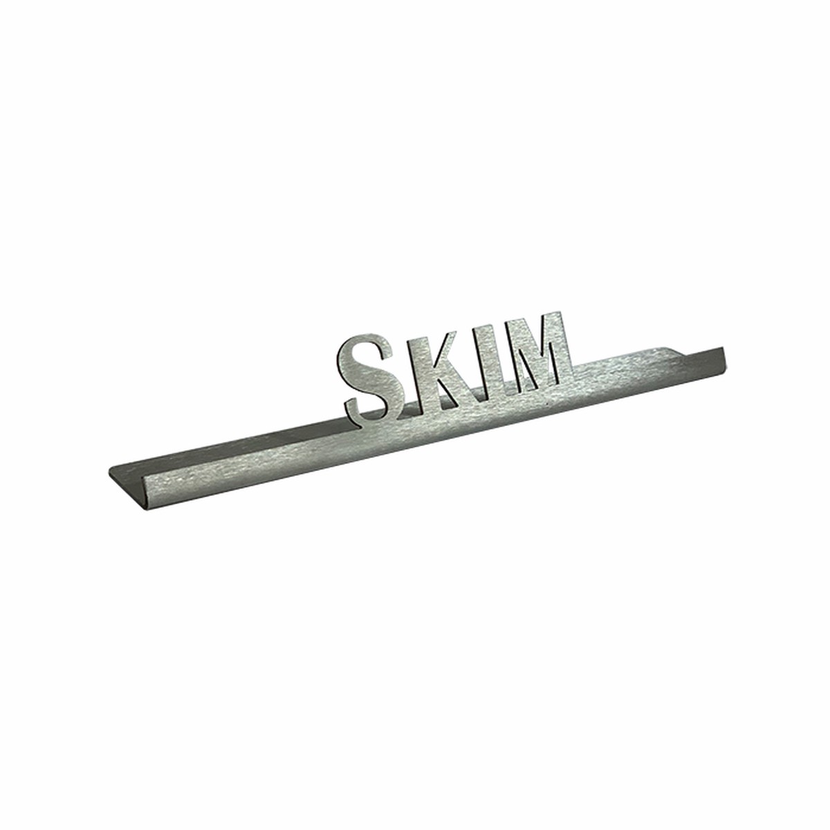 Service Ideas Laser Cut ID Table Sign, Skim, Stainless Steel – 1C-ST-SKIM-SIGN