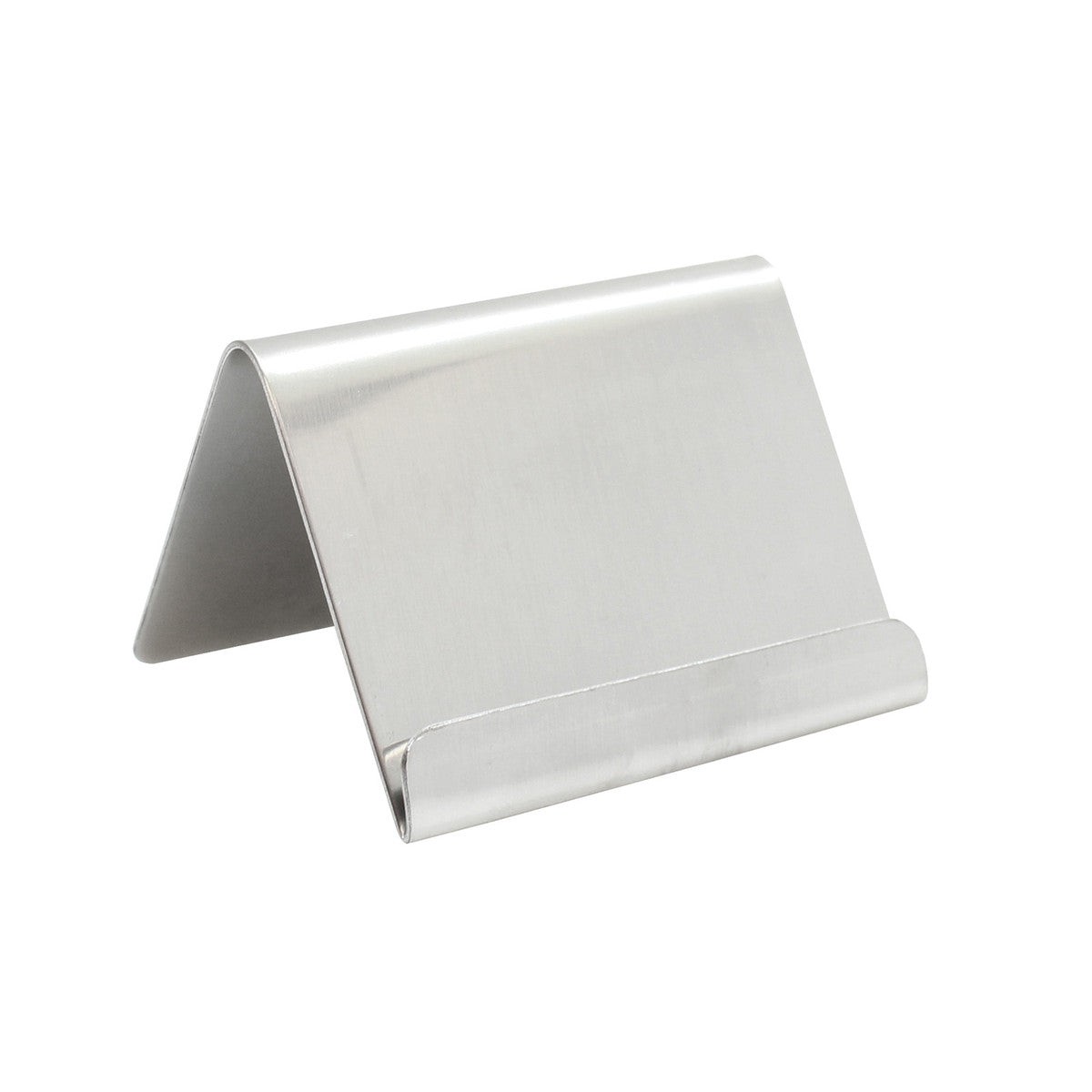 TableCraft Table Tent Card Holder, 2.5″ x 2.25″ x 1.75″, Stainless Steel – B17