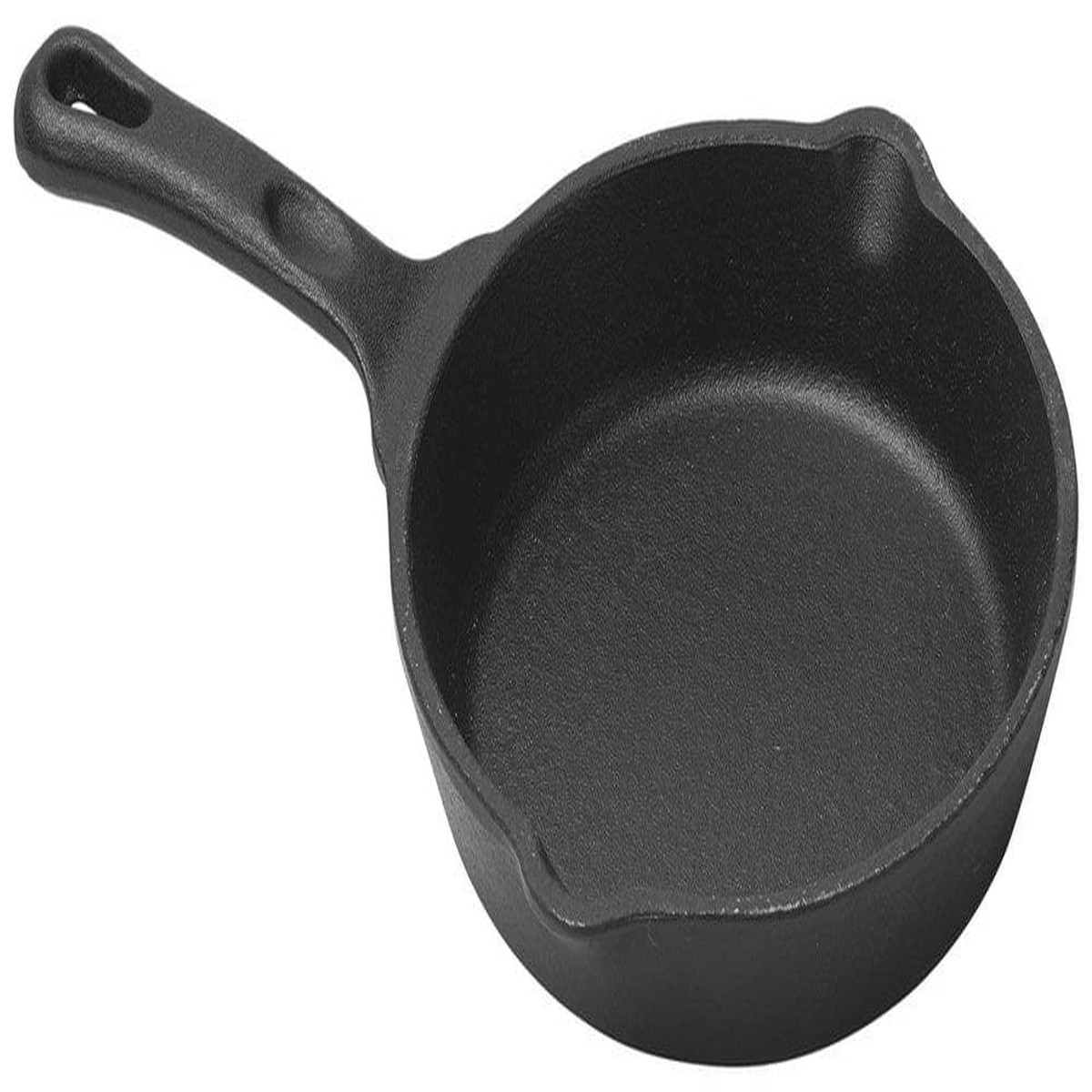 Winco CAST-5 FireIron Mini Round Cast Iron Skillet 7.25 Ounce 4.875 Inch Matte Black Enamel Finish | Denson CFE