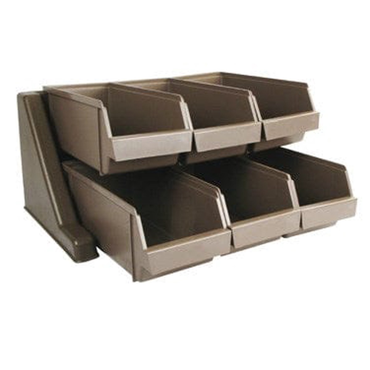 Winco OGZ-6 Cutlery Organizer Set with Rack and Six Bins | Denson CFE