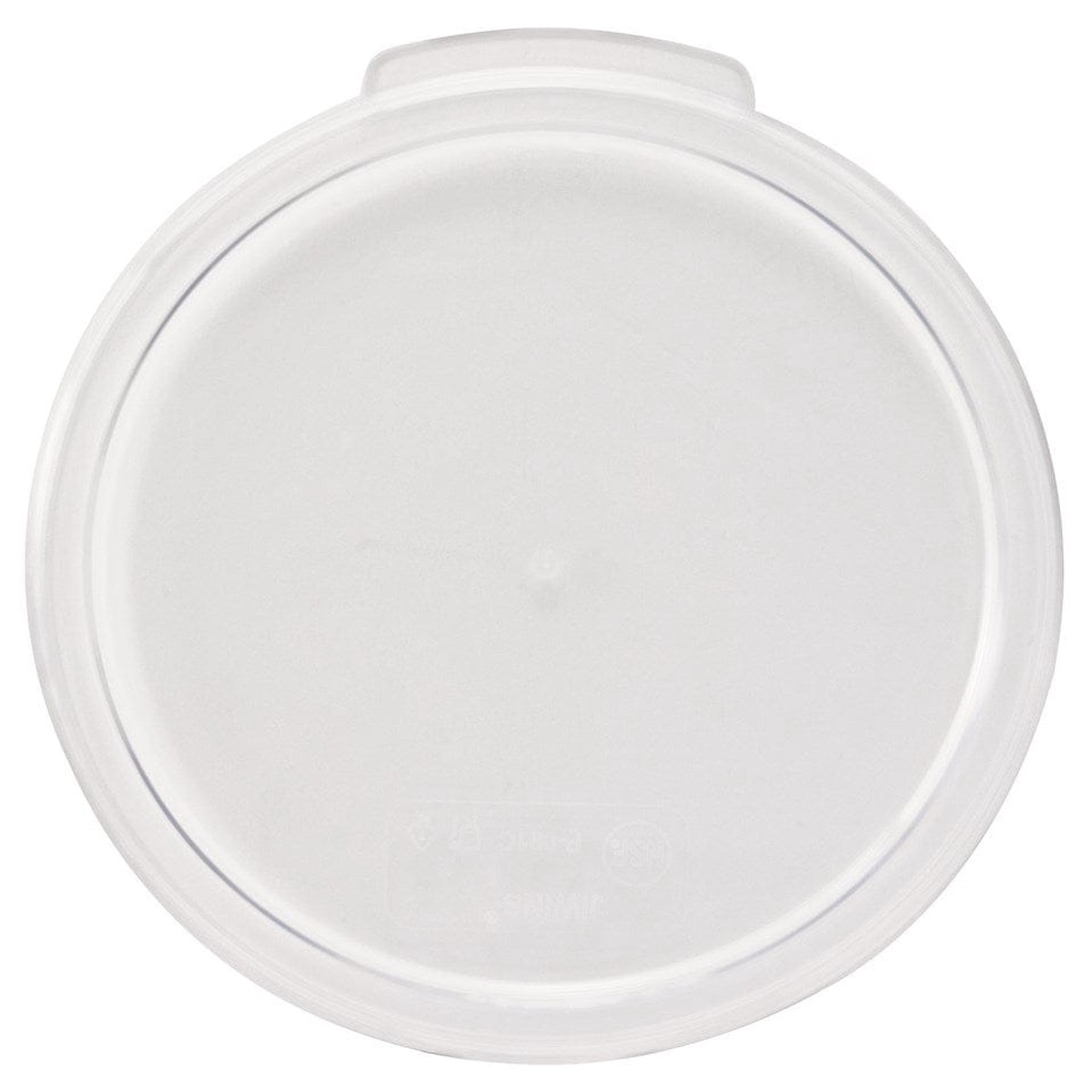Winco PCRC-68C Clear Polycarbonate Cover for 6 Quart and 8 Quart Round Containers | Denson CFE