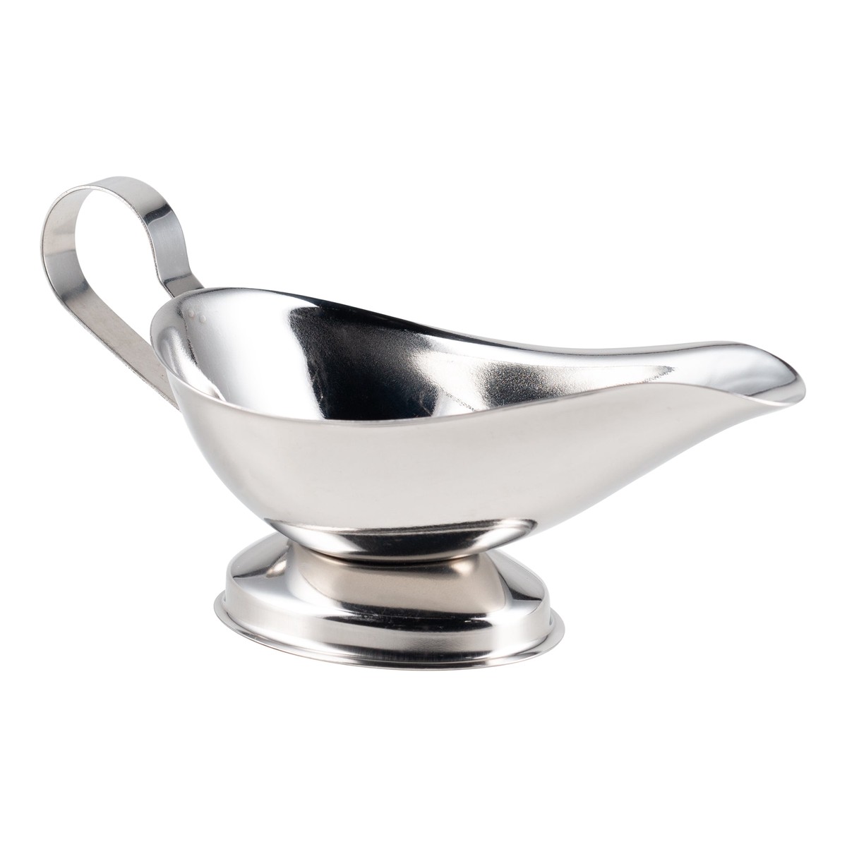 Browne Gravy Boat w Gadroon Base, 5 oz, Stainless Steel – 515040