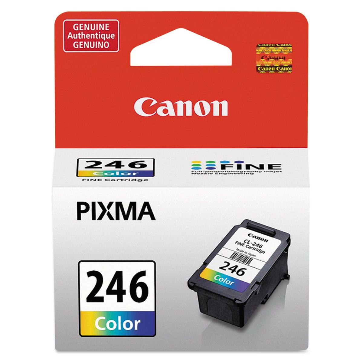 Canon 8281B001 (CL-246) ChromaLife100+ Ink, 180 Page-Yield, Tri-Color (CNM8281B001)