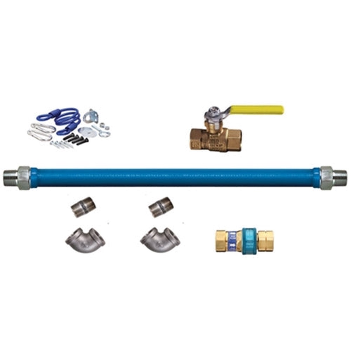 Dormont Blue Hose Gas Connector Kit, 1/2″ x 36″ – 1650KIT36