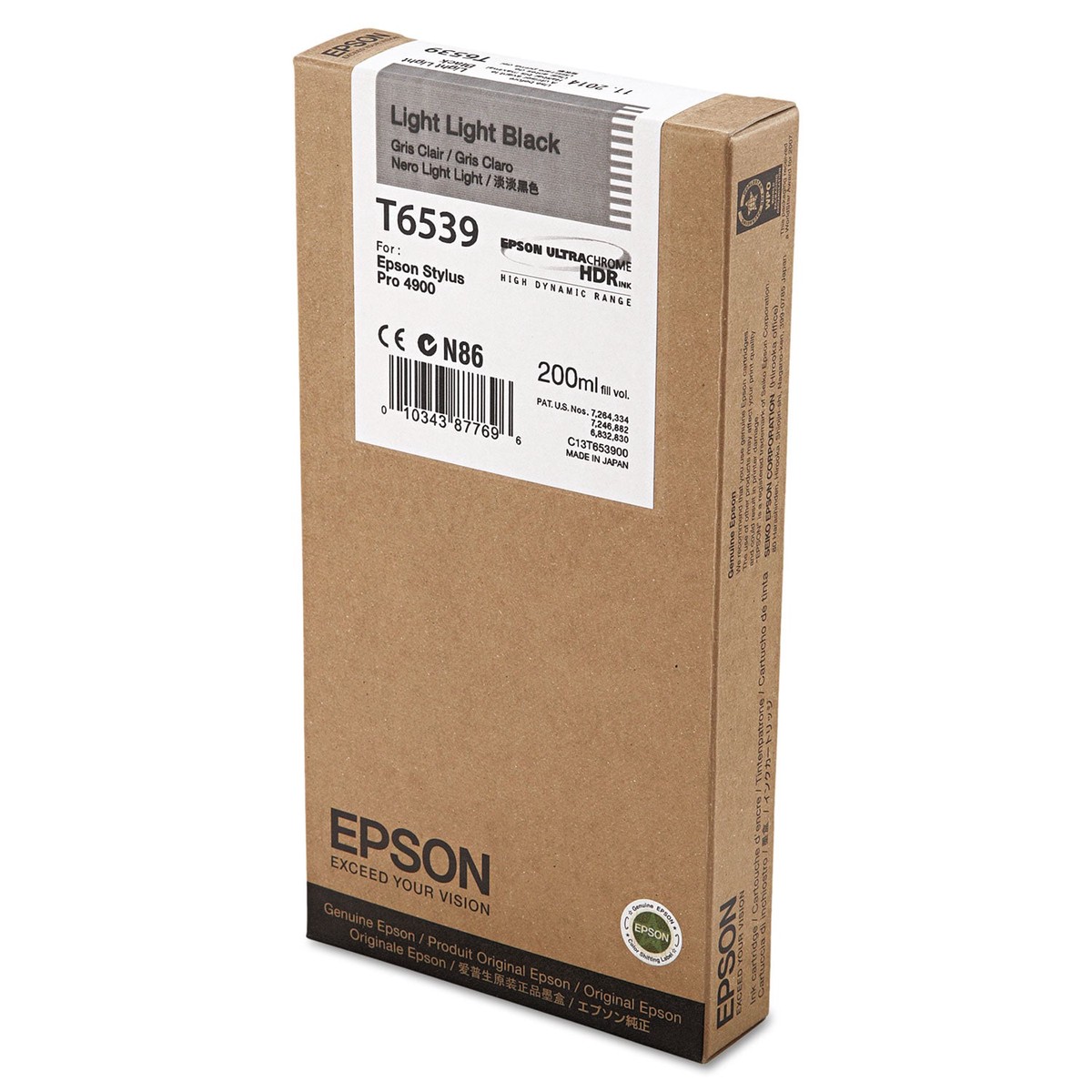 Epson T653900 UltraChrome HDR Ink, Light Light Black (EPST653900)