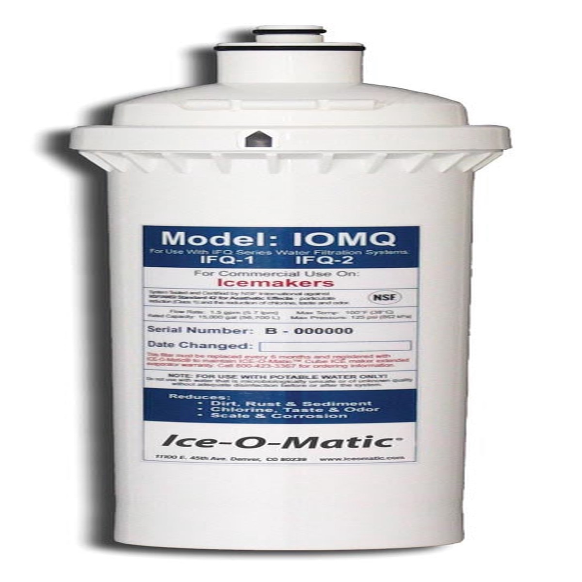 Ice-O-Matic IOMQ Water Filter Replacement Cartridge – IOMQ