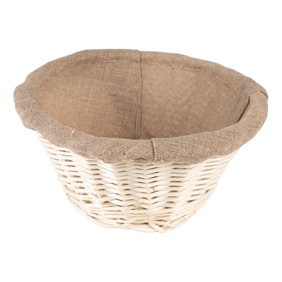 Matfer Bourgeat Round Linen-Lined Wicker Proofing Basket / Banneton, 8 1/4″, FINAL SALE – 118510