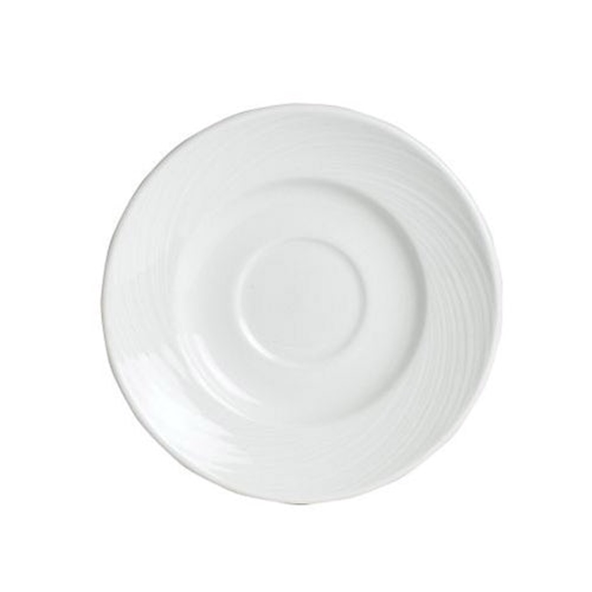 Steelite Spyro Single Well Saucer, 6 1/2″, White (36-pack) – 9032C985
