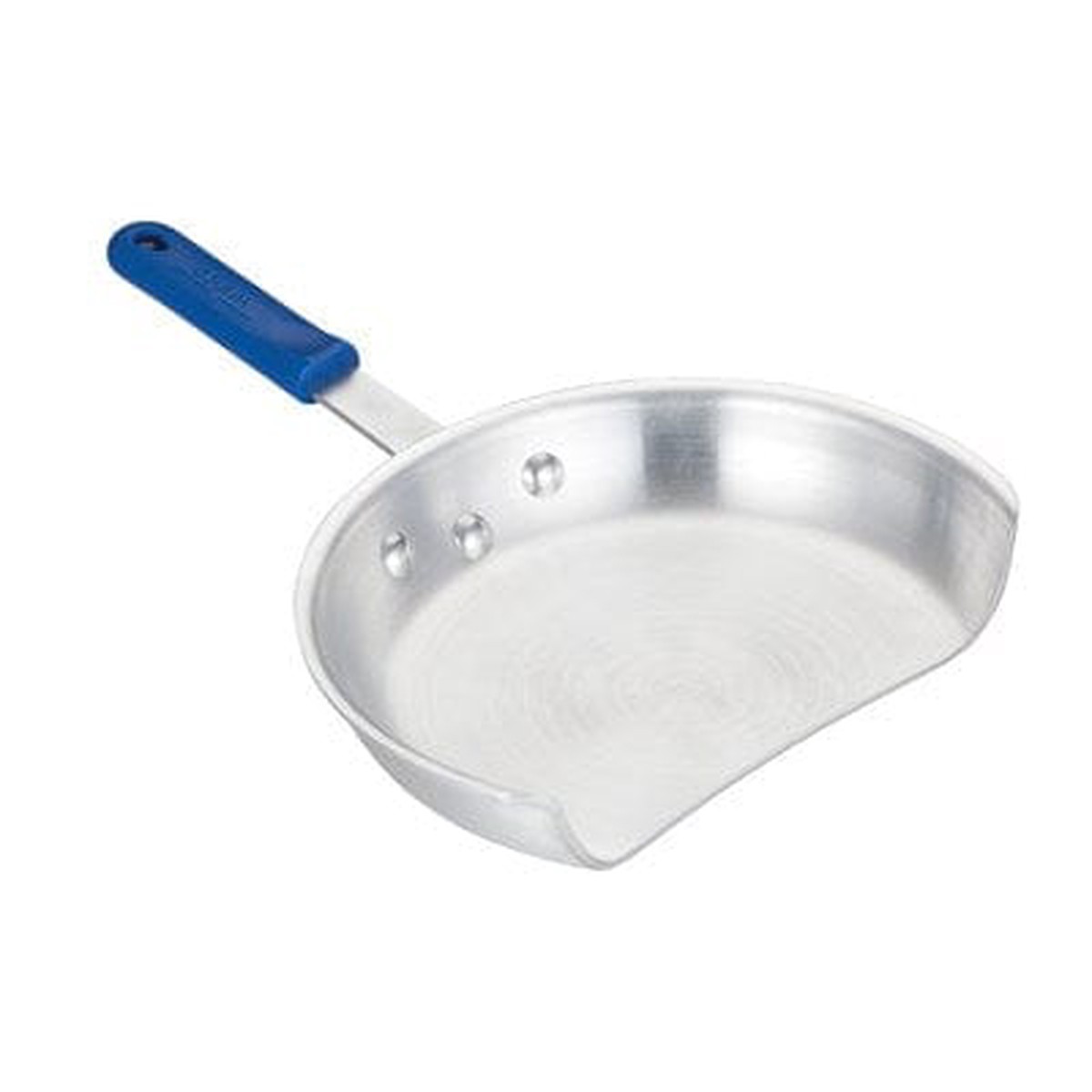 Winco AGP-10 10 Inch Aluminium Gyro Pan with Riveted Insulated Handle | Denson CFE