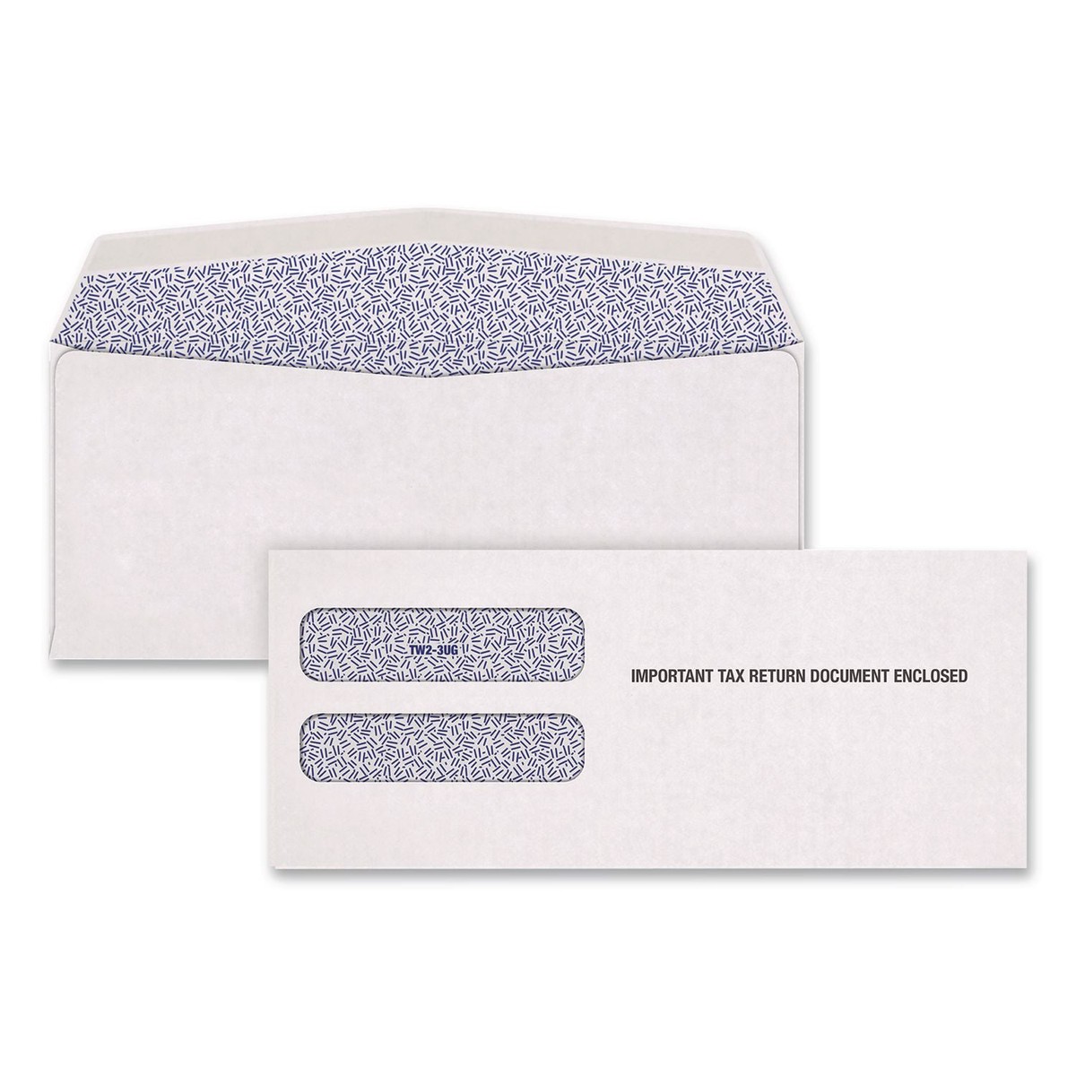 Adams 3-Up 1099-NEC Gummed Seal Double-Window Security Tint Envelopes, Commercial Flap, 9 x 3.75, White, 100/Pack (TOP905485)