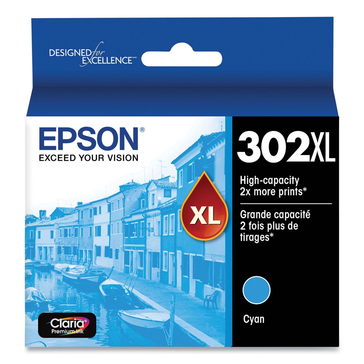 Epson T302XL220-S (T302XL) Claria High-Yield Ink, Cyan (EPST302XL220S)