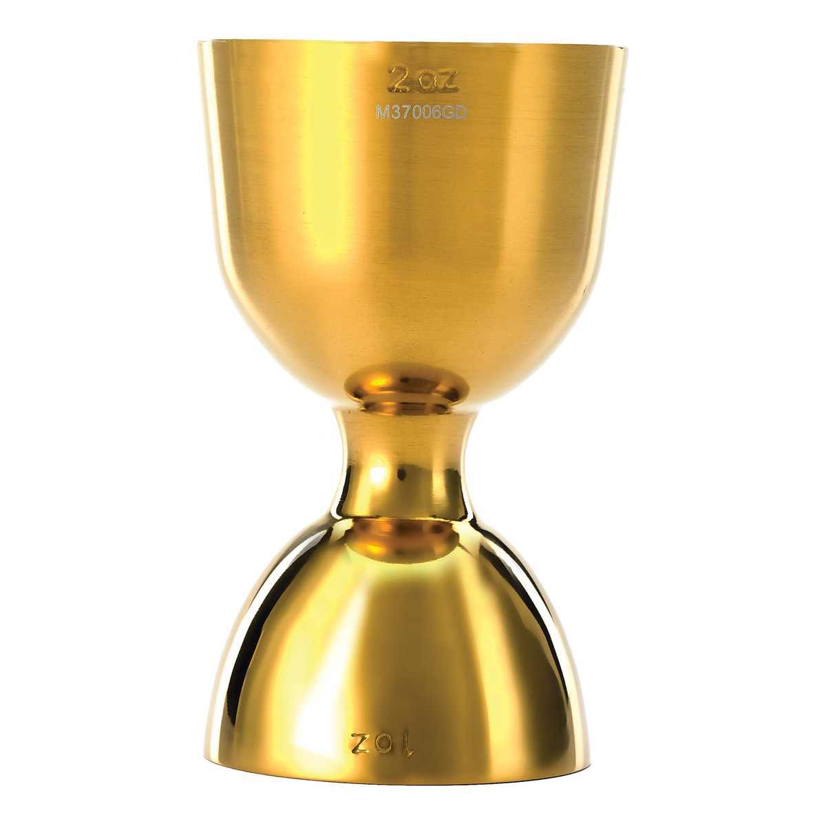 Mercer Barfly Heavy Duty Straight Rim Jigger, 1 & 2 oz, Gold Finish, FINAL SALE – M37006GD