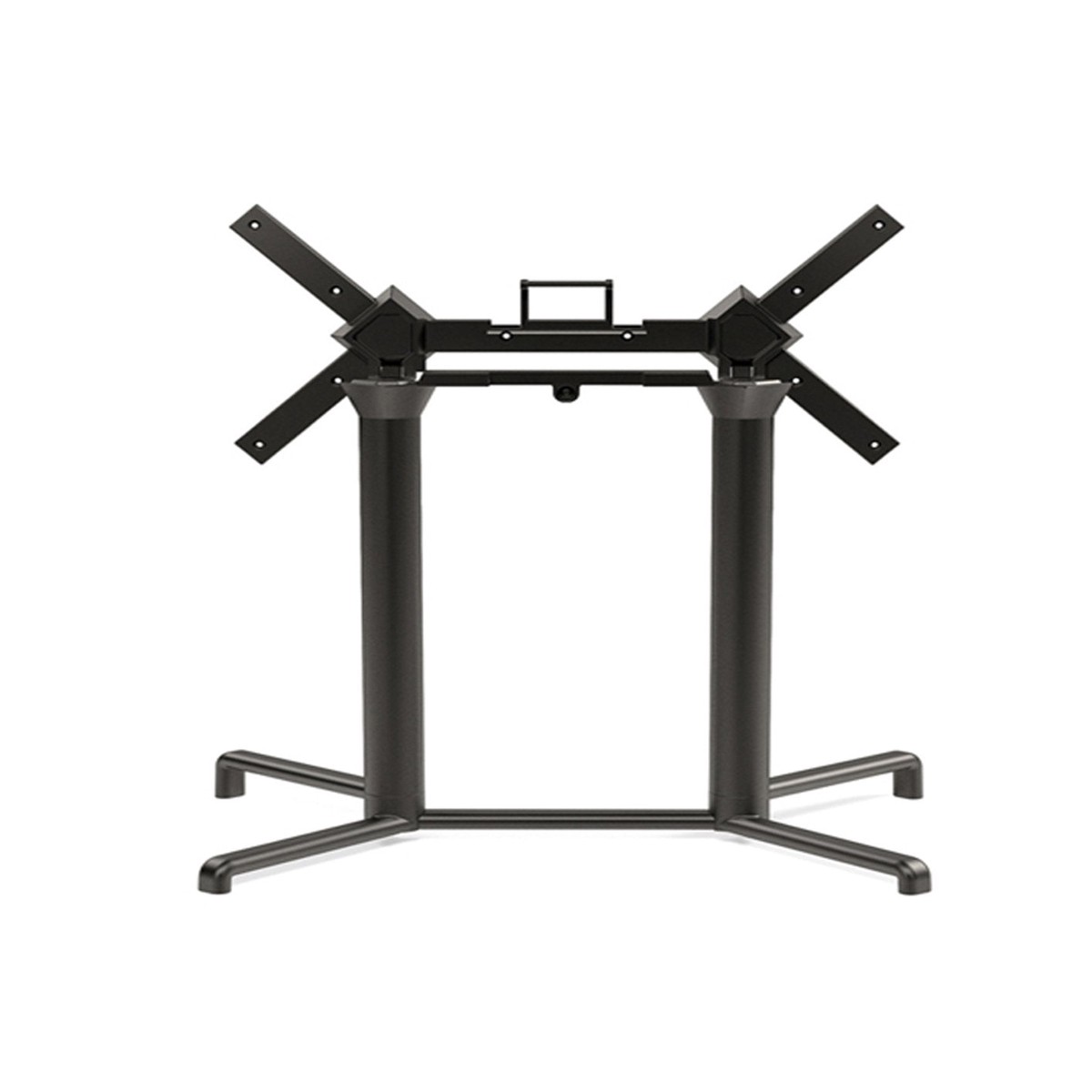NARDI Scudo 27.9″ Double Tilting Dining Height Table Base, Anthracite – 54352.00.000.01