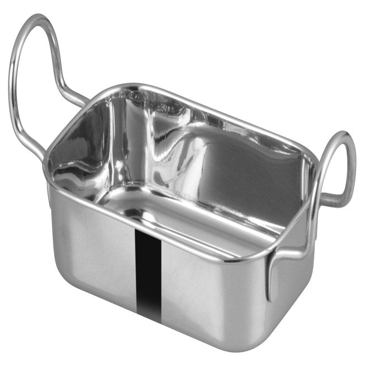 Winco DDSB-104S Mini Roasting Pan Stainless Steel Rectangular 16 oz 5-3/4 Inch by 3-3/4 Inch | Denson CFE