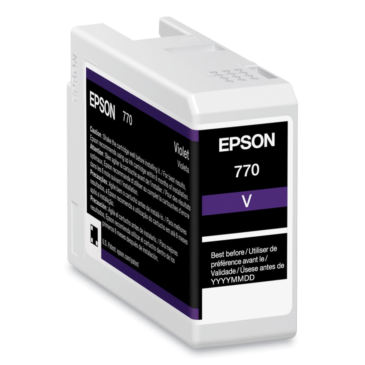 Epson T770020 (T770) UltraChrome PRO10 Ink, 25 mL, Violet (EPST770020)