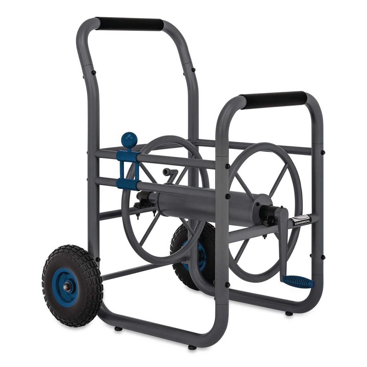 Suncast Commercial Professional Grade Hose Reel, 200 ft, 32 x 26.75 x 38, Gray (SUACPD200PROBL)
