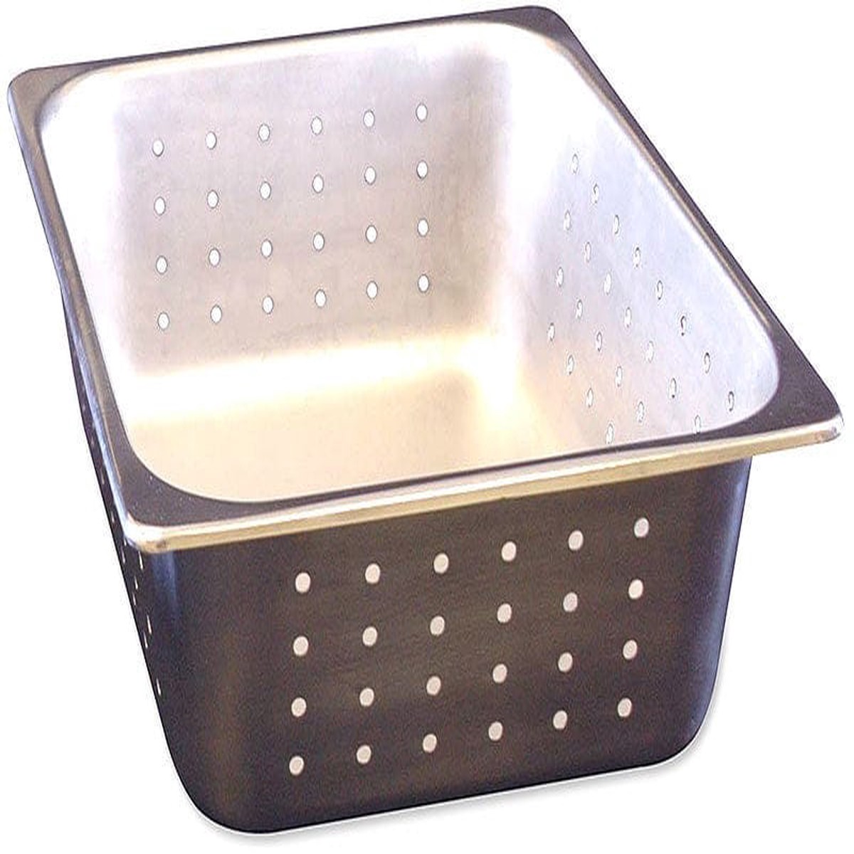 Winco Benchmark 56743 Half Size Stainless Steel Perforated Pan for Cooking and Serving | Denson CFE