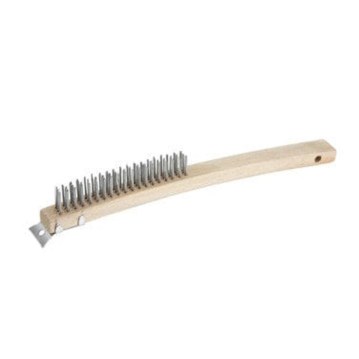 Winco BR-319 14 Inch Wire Brush with Steel Bristles for Heavy Duty Cleaning | Denson CFE