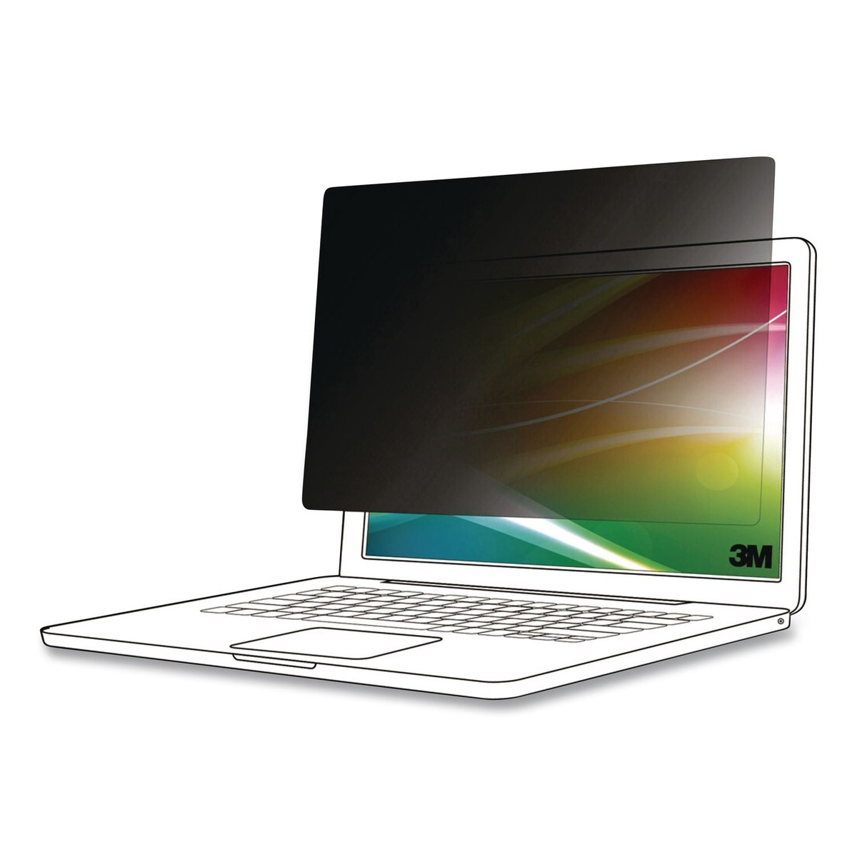 3M Bright Screen Privacy Filter for 17" Widescreen 2-in-1/Laptop, 16:10 Aspect Ratio (FAOBP170W1B)