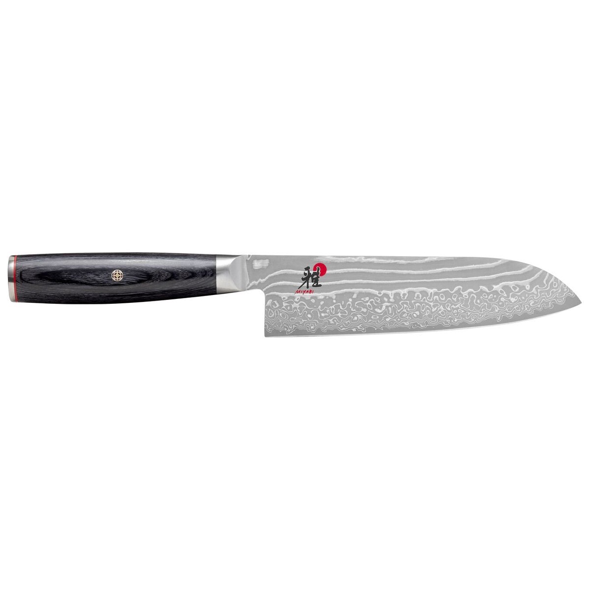 Zwilling Miyabi 5000 FC-D Santoku Knife, 7", Pakka Black - 1002144